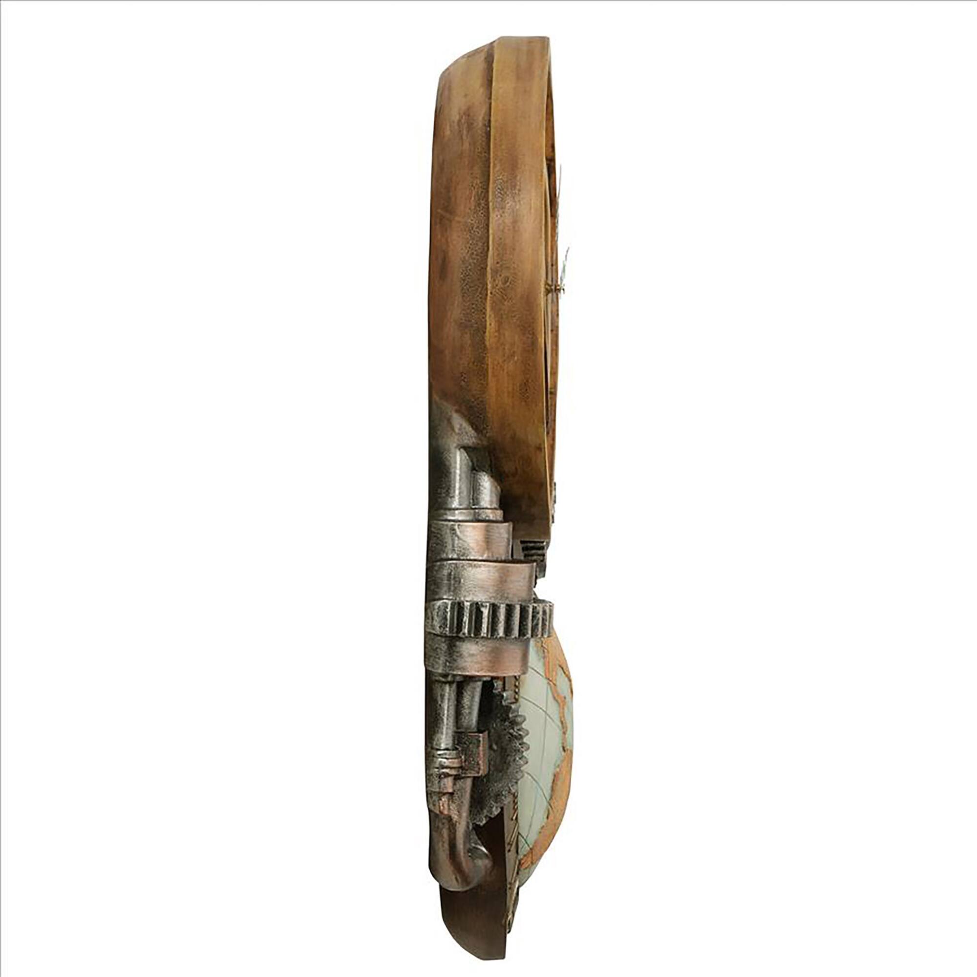 Design Toscano 25" Gears of Time Sculptural Wall Clock